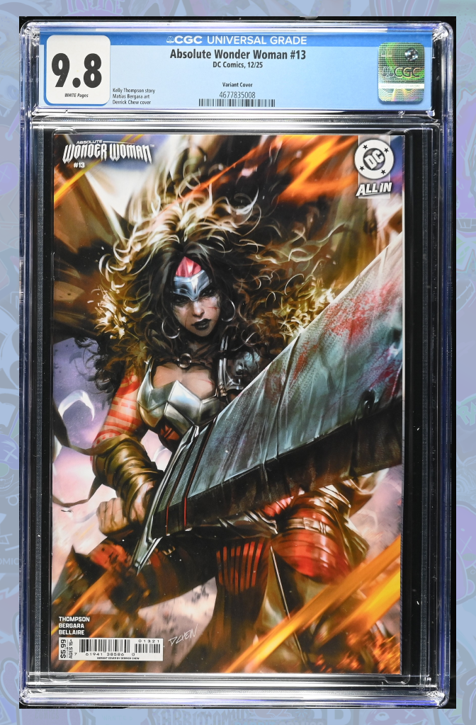 Absolute Wonder Woman #13 Cover B Derrick Chew Card Stock Variant | CGC 9.8