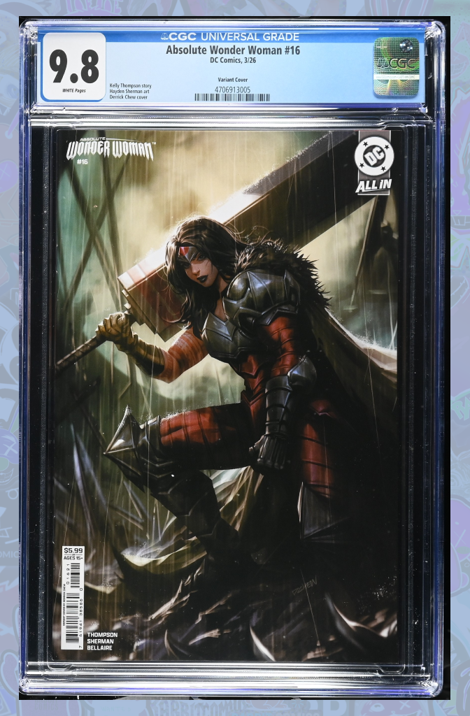 Absolute Wonder Woman #16 Cover B Derrick Chew Card Stock Variant | CGC 9.8