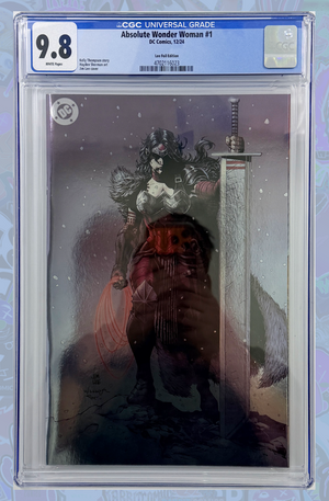ABSOLUTE WONDER WOMAN #1 | Jim Lee Foil Variant | CGC 9.8