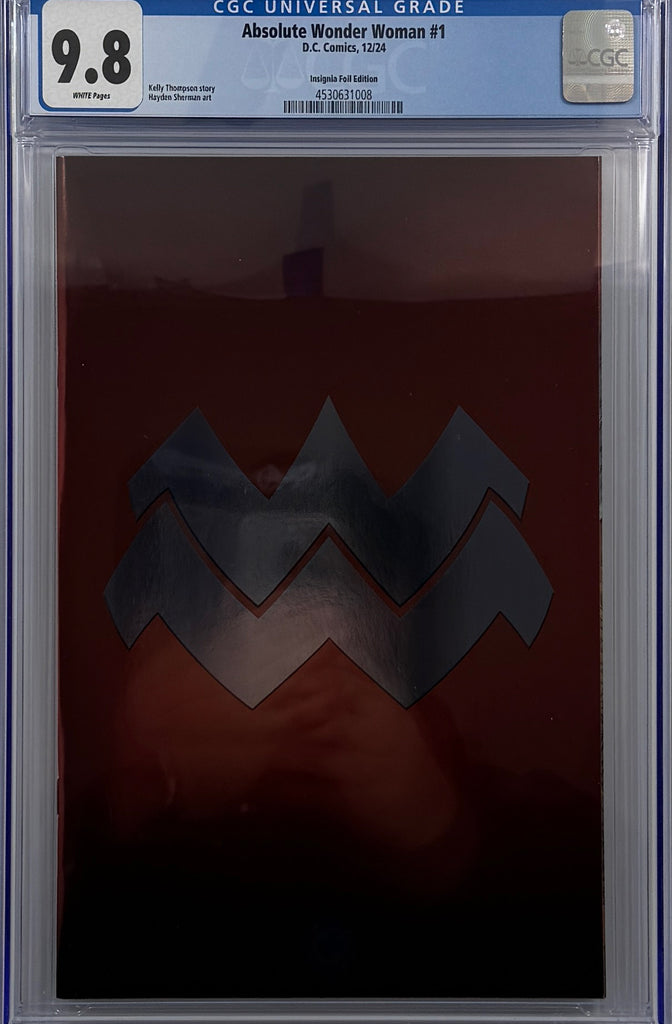 ABSOLUTE WONDER WOMAN #1 | CVR E LOGO DESIGN FOIL VARIANT | CGC 9.8