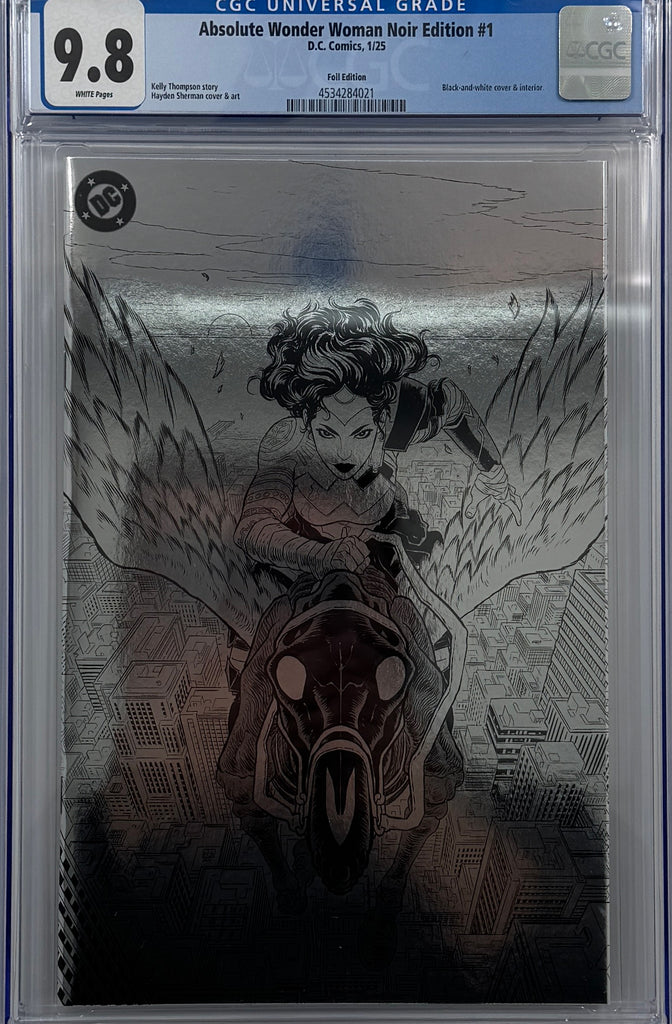 ABSOLUTE WONDER WOMAN NOIR EDITION #1 (ONE SHOT) | CVR C HAYDEN SHERMAN FOIL VARIANT | CGC 9.8