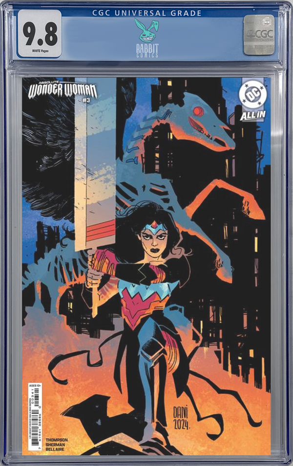 ABSOLUTE WONDER WOMAN #3 | CVR D INC 1:25 DANI CARD STOCK VAR | CGC 9.8 | PREORDER