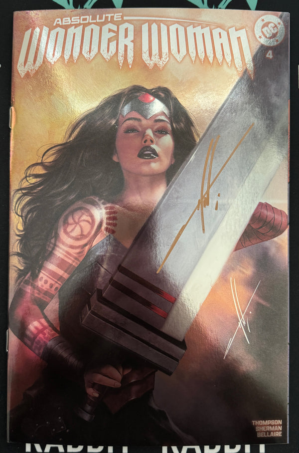 Absolute Wonder Woman #4 | Carla Cohen Megacon 2025 Foil Exclusive Variant - Signed by Carla Cohen