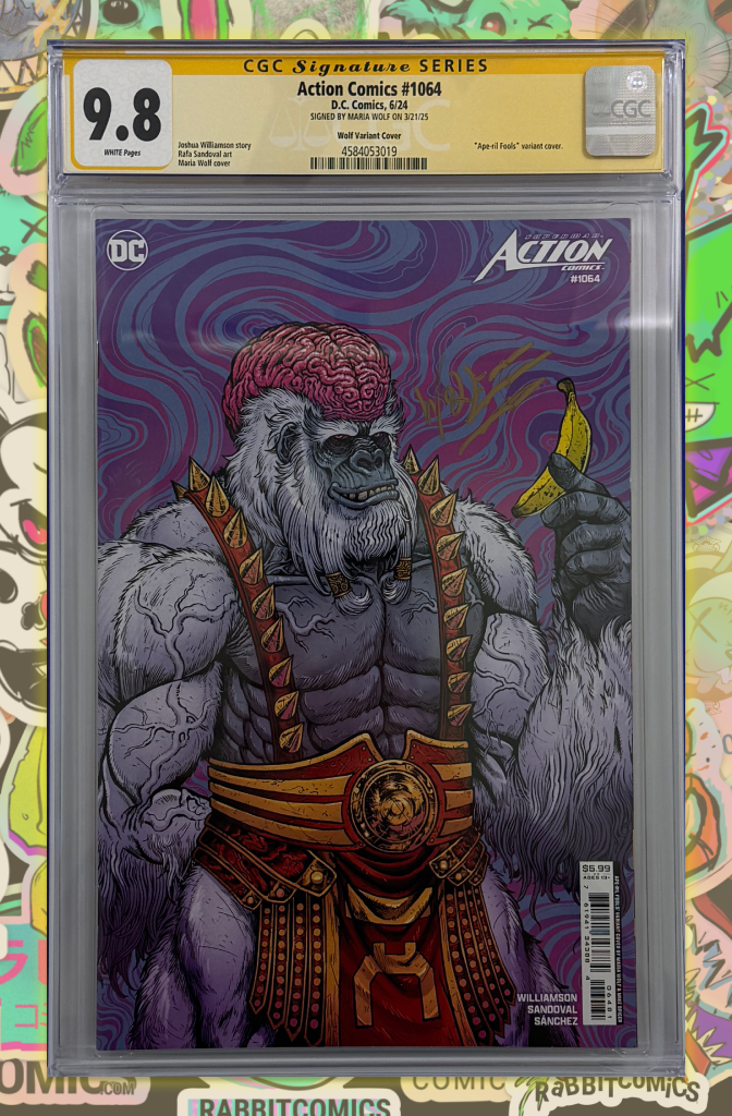 ACTION COMICS #1064 | MARIA WOLF APRIL FOOLS VARAINT | CGC SS 9.8
