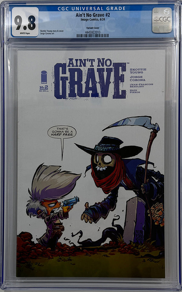 AIN'T NO GRAVE #2 (OF 5) | 1:25 SKOTTIE YOUNG RATIO VARIANT | CGC 9.8