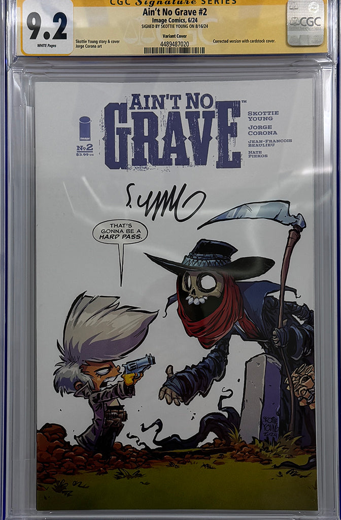 Ain't No Grave #2 | 1:25 Ratio Variant | Signed by Skottie Young | CGC SS 9.2