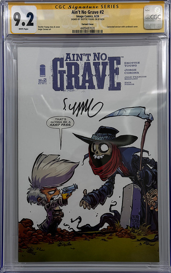 Ain't No Grave #2 | 1:25 Ratio Variant | Signed by Skottie Young | CGC SS 9.2