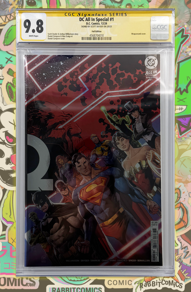 DC ALL IN SPECIAL #1 | FOIL VIRGIN VARIANT | SIGNED BY SCOTT SYNDER | CGC SS 9.8