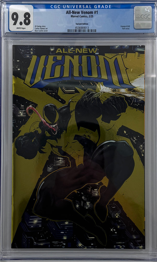 ALL-NEW VENOM #1 | IBAN COELLO GOLD FOIL VARIANT | CGC 9.8