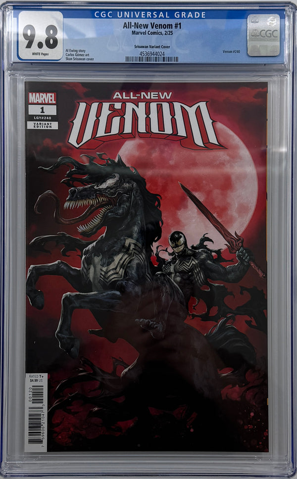 ALL-NEW VENOM #1 | SKAN 1:25 RATIO VARIANT | CGC 9.8