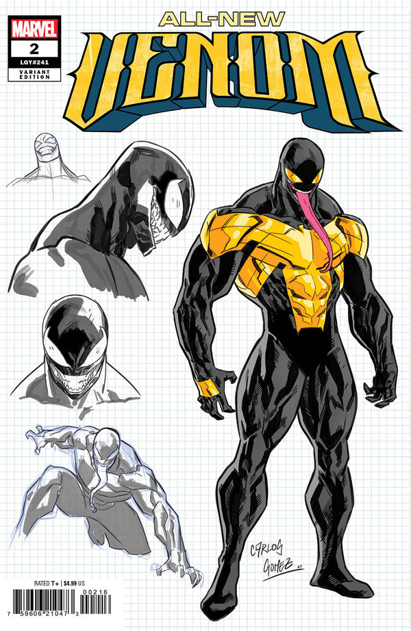 ALL-NEW VENOM #2 | CARLOS GOMEZ 1:10 RATIO DESIGN VARIANT | PREORDER