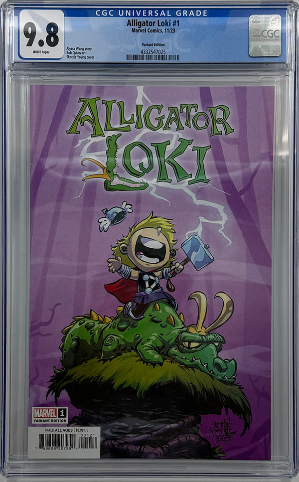 ALLIGATOR LOKI #1 | SKOTTIE YOUNG VARIANT | CGC 9.8