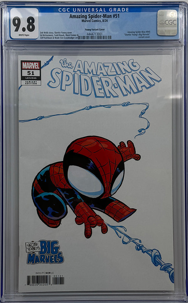 AMAZING SPIDER-MAN #51 | SKOTTIE YOUNG'S BIG MARVEL VARIANT | CGC 9.8