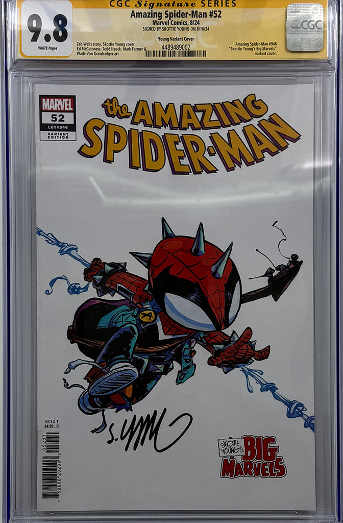 Amazing Spider-Man #52  | Young Variant | Signed by Skottie Young | CGC SS 9.8