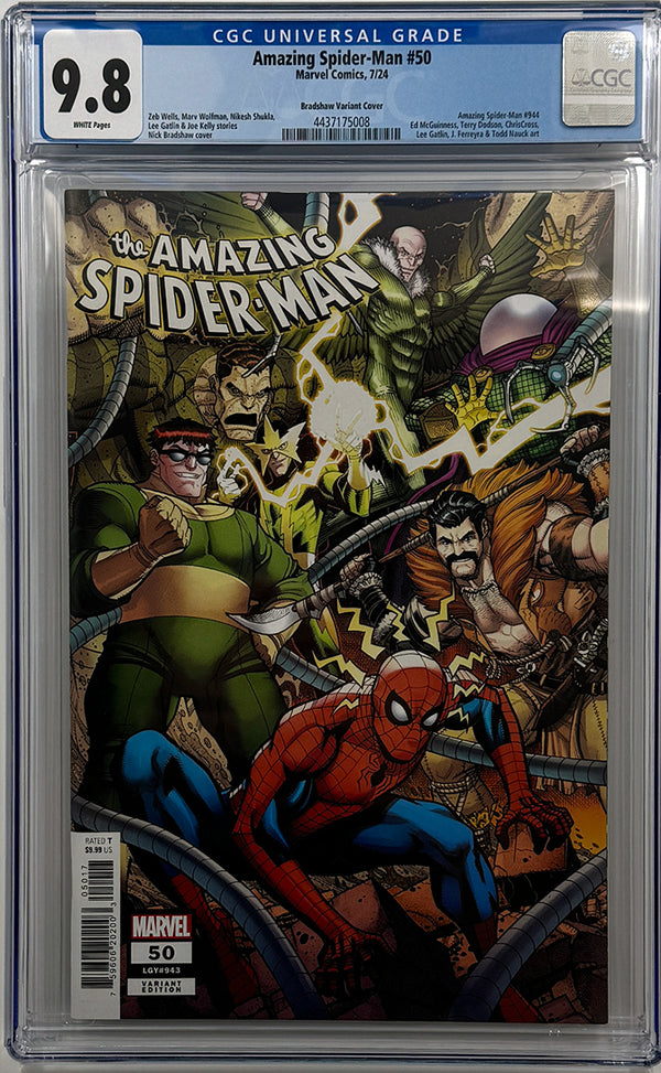 AMAZING SPIDER-MAN #50 | NICK BRADSHAW 1:25 VARIANT | CGC 9.8