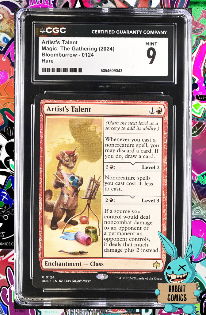 MTG: Artist's Talent |  Boomburrow Rare 0124 | CGC 9