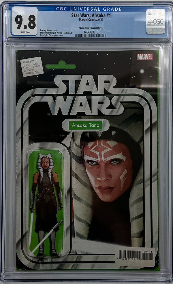 STAR WARS: AHSOKA #1 | JTC ACTION FIGURE VARIANT | CGC 9.8