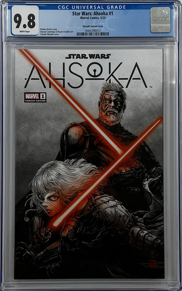 STAR WARS AHSOKA #1 | TAKASHI OKAZAKI LIMITED EDITION TRADE VARIANT | CGC 9.8