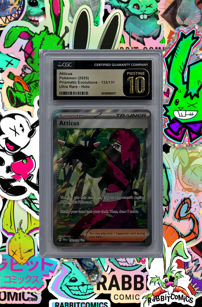 Prismatic Evolutions (133/131) - Atticus | Ultra Rare - Holo | CGC PRESTINE 10