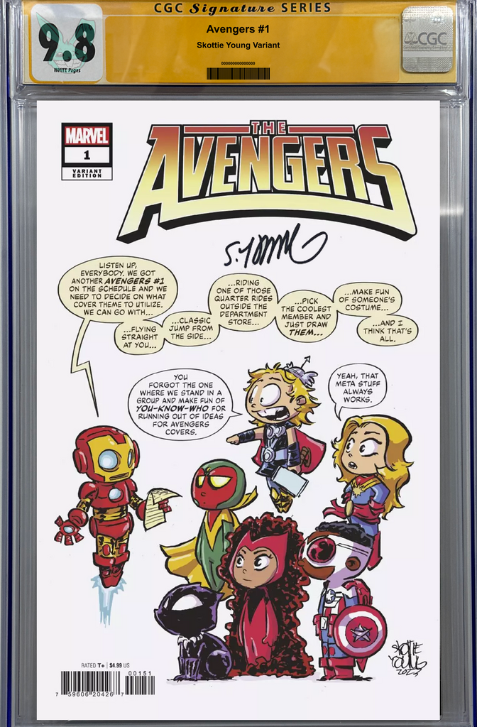 Avengers #1 | Young Variant | Signed by Skottie Young | CGC SS 9.6+