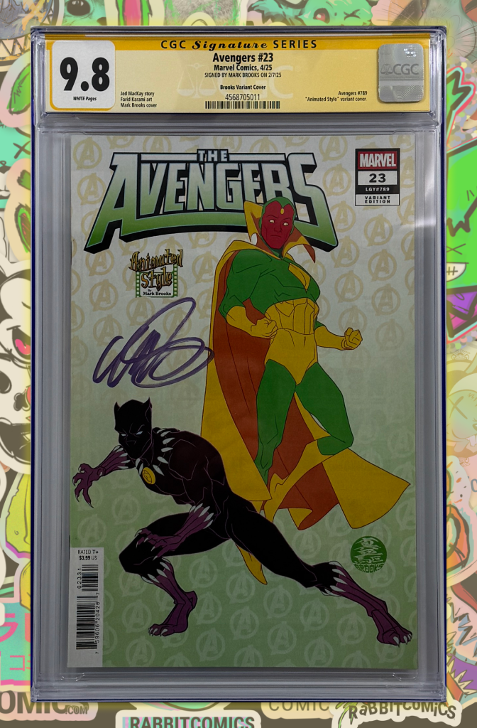 AVENGERS #23 | MARK BROOKS ANIMATED-STYLE VARIANT | SIGNED BY MARK BROOKS | CGC SS 9.8