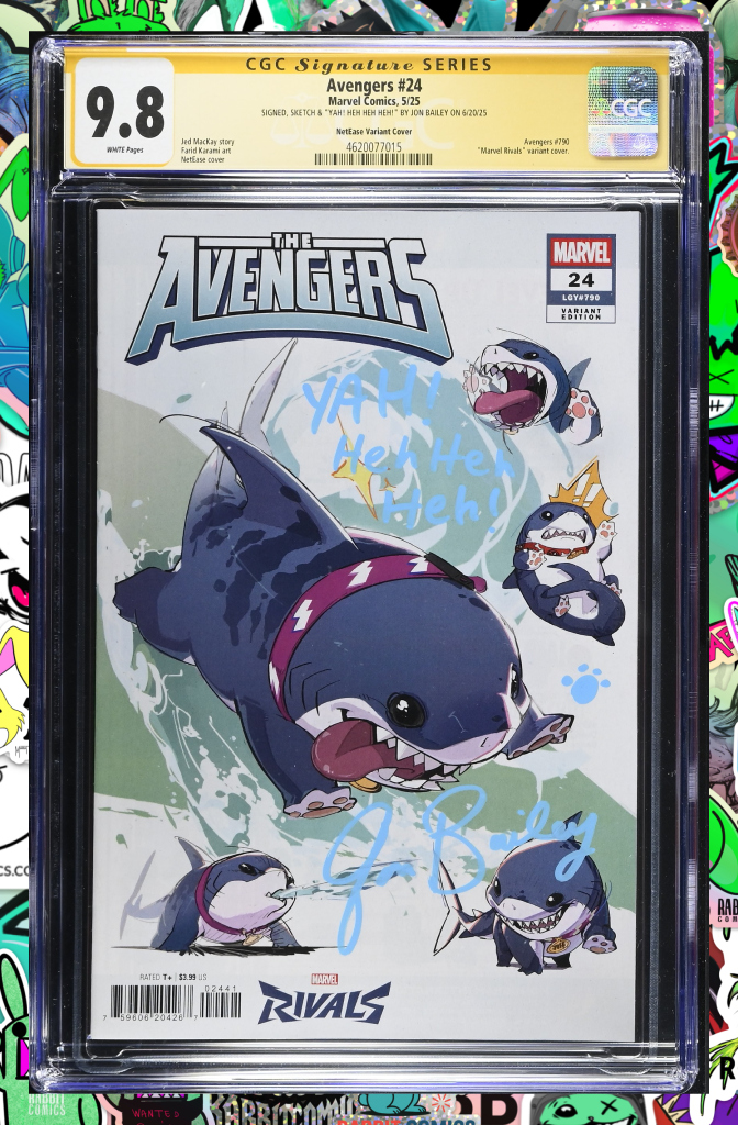 Avengers #24 | Jeff Rivals Variant Signed by Voice Actor John Bailey | CGC SS 9.8