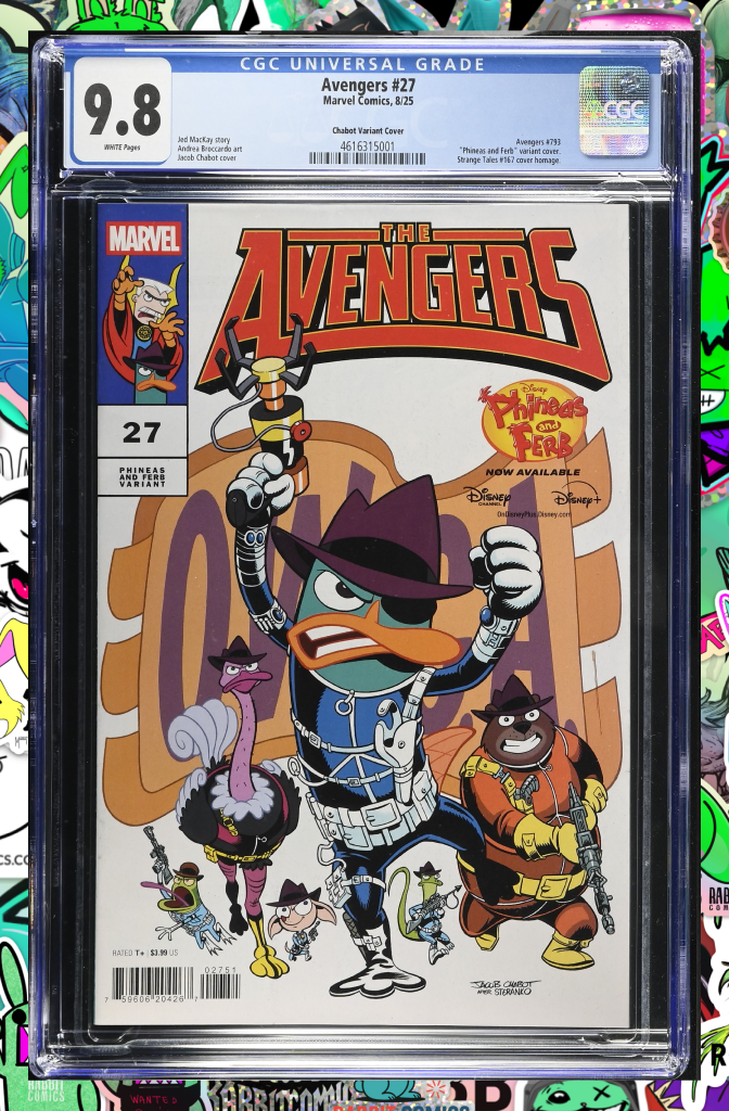 Avengers #27 | Jacob Chabot Phineas And Ferb Variant | CGC 9.8