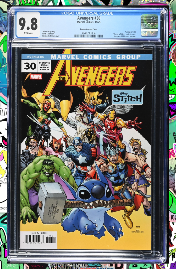 Avengers #30 Humberto Ramos Disney Stitch Variant | CGC 9.8