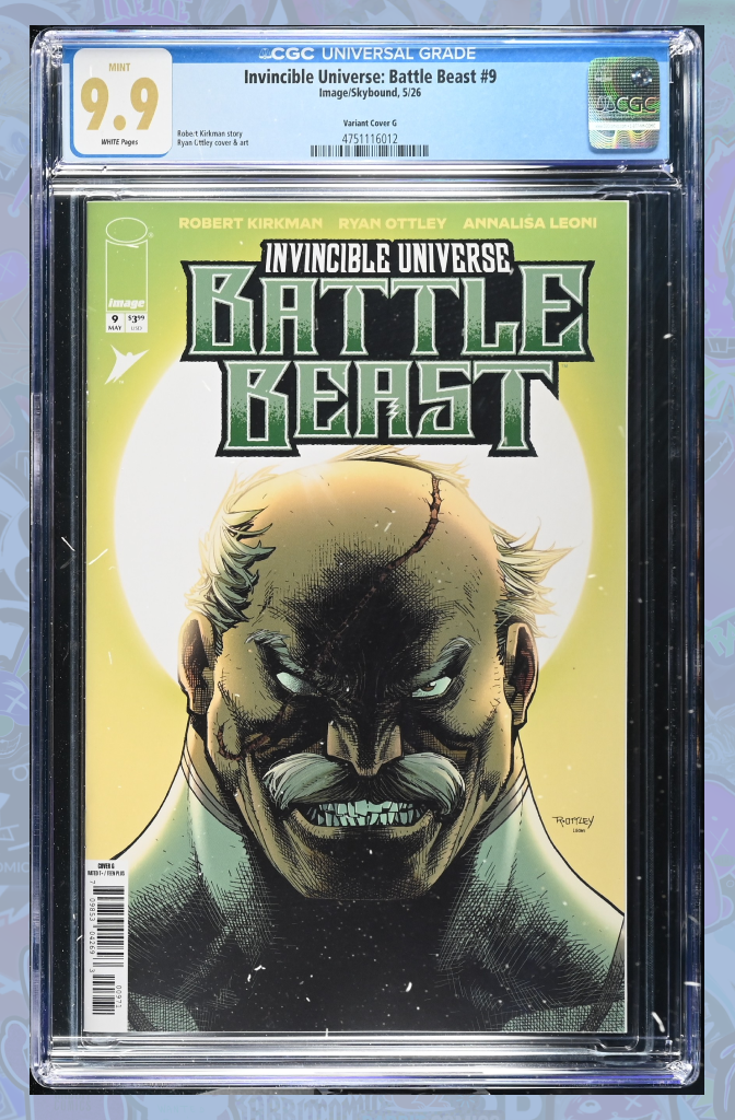 Invincible Universe Battle Beast #9 Cover G Ryan Ottley | CGC 9.9