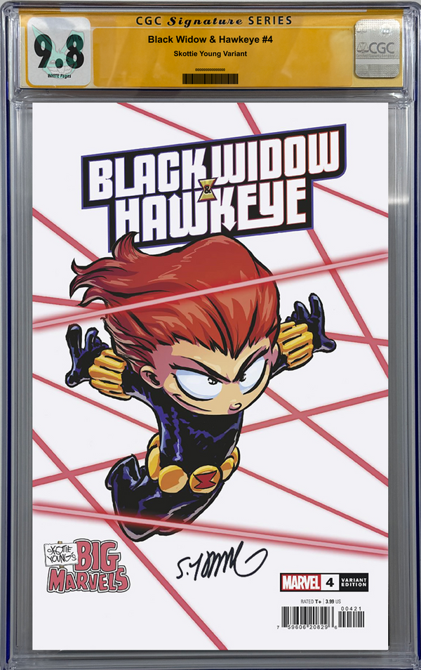 Black Widow & Hawkeye #1 | Young Variant | Signed by Skottie Young | CGC SS 9.6+