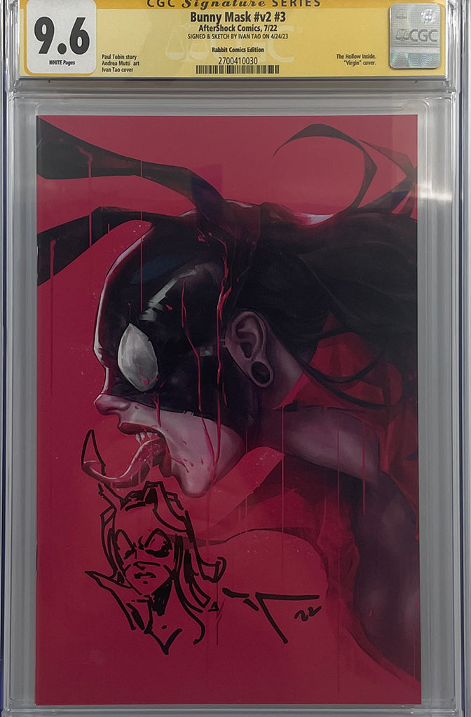 Bunny Mask: The Hollow Inside #3 | Ivan Tao Variant | CGC SS+Remark 9.6