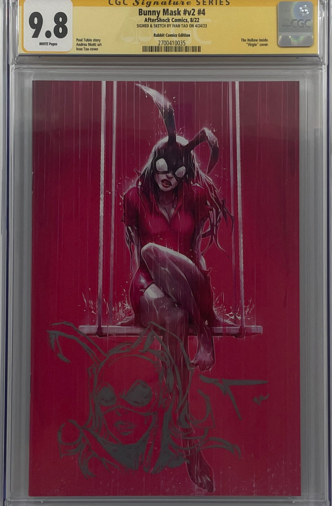 Bunny Mask: The Hollow Inside #4 | Ivan Tao Variant | CGC SS + REMARK 9.8