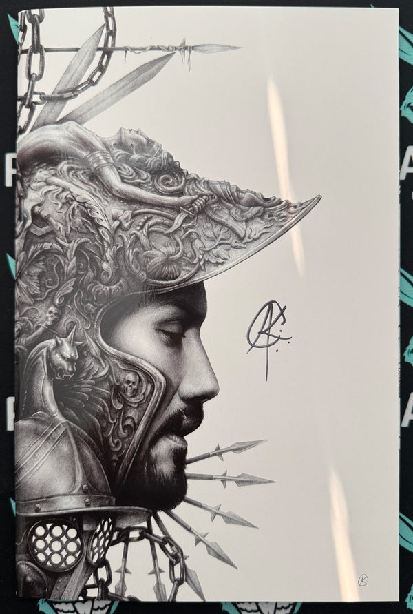 BRZRKR: Fallen Empire Pen & Ink #1 | SPOT UV SDCC VARIANT  | Signed by Andrew K. Curry