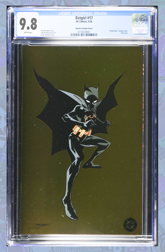 Batgirl #17 Cover D Jorge Jimenez Corner Box Spot Foil Variant | CGC 9.8