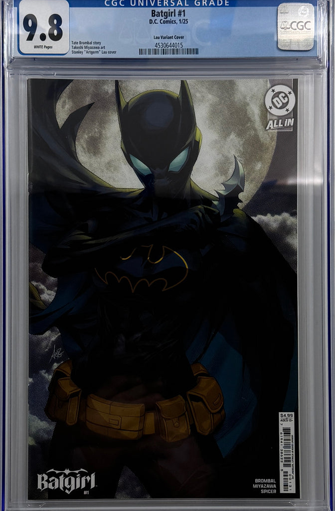 BATGIRL #1 | CVR C STANLEY ARTGERM LAU CARD STOCK VARIANT | CGC 9.8