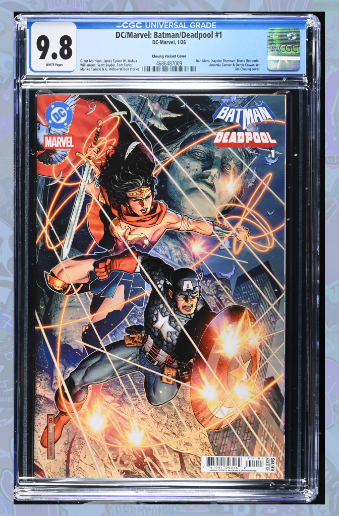 DC MARVEL BATMAN DEADPOOL #1 CVR E JIM CHEUNG VARIANT | CGC 9.8