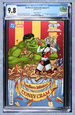 DC MARVEL BATMAN DEADPOOL #1 CVR F AMANDA CONNER VARIANT | CGC 9.8