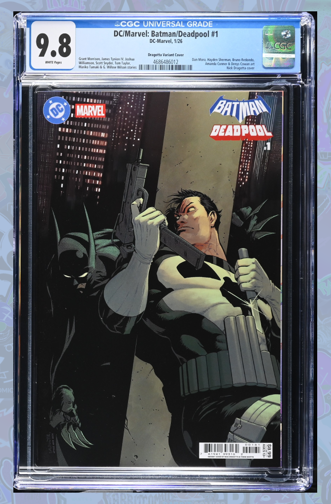 DC MARVEL BATMAN DEADPOOL #1 CVR G NICK DRAGOTTA VARIANT | CGC 9.8