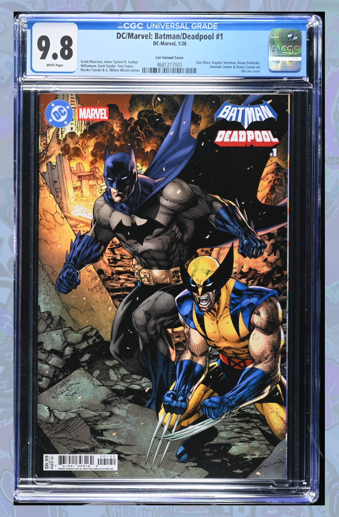 DC MARVEL BATMAN DEADPOOL #1 CVR K JIM LEE VARIANT | CGC 9.8