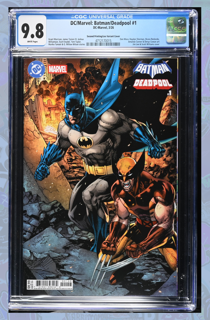 DC Marvel Batman Deadpool #1 (One Shot) 2nd Print Cover B Jim Lee | CGC 9.8