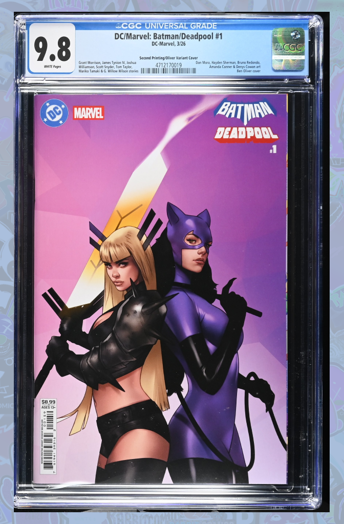 DC Marvel Batman Deadpool #1 (One Shot) 2nd Print Cover C Ben Oliver | CGC 9.8