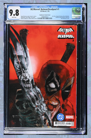 DC MARVEL BATMAN DEADPOOL #1 CVR Q BILL SIENKIEWICZ VARIANT | CGC 9.8