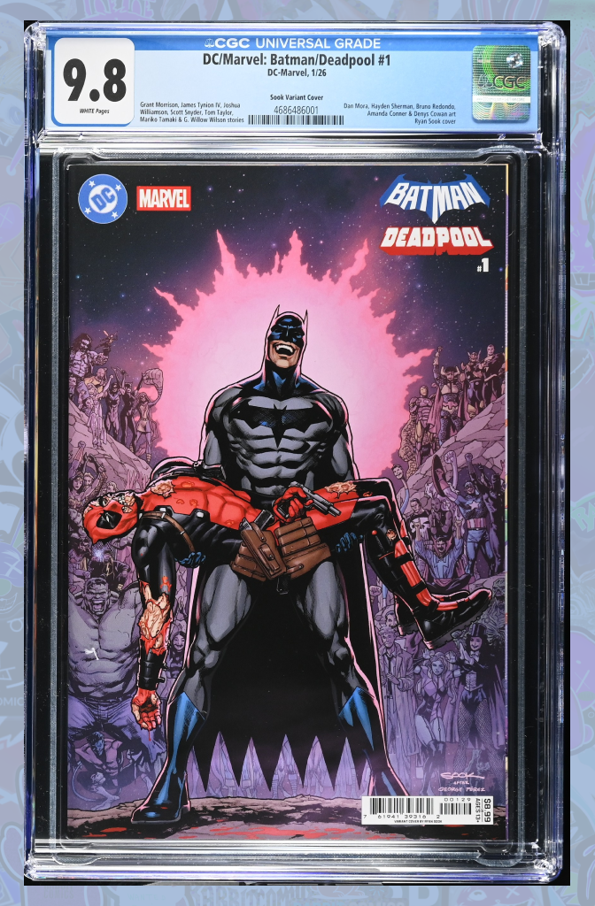 DC MARVEL BATMAN DEADPOOL #1 CVR R RYAN SOOK CRISIS VARIANT | CGC 9.8
