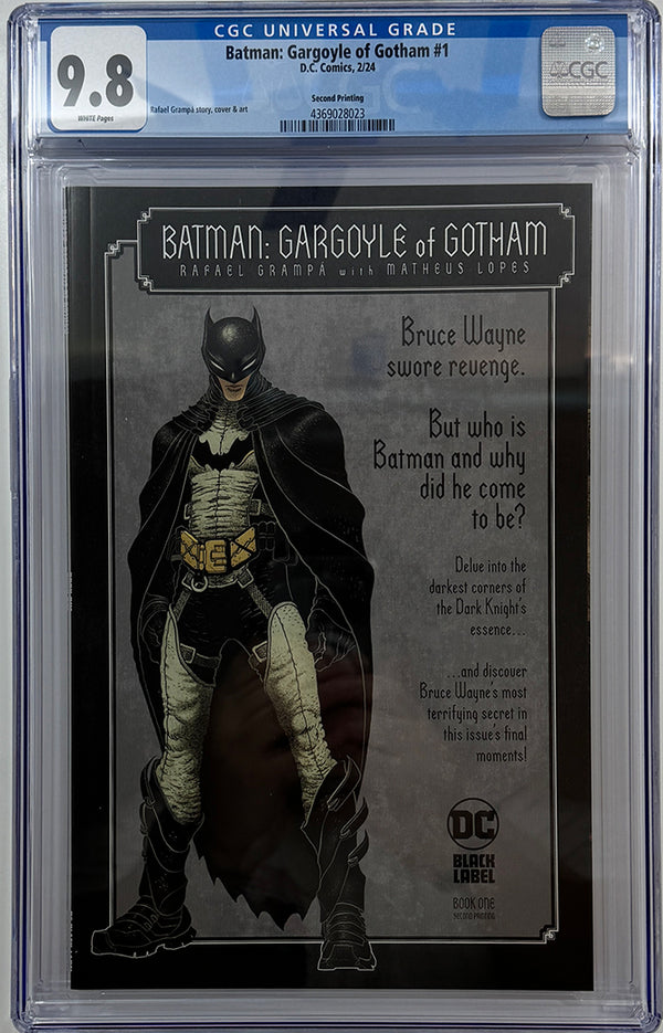 BATMAN GARGOYLE OF GOTHAM #1 | Second Printing | CGC 9.8