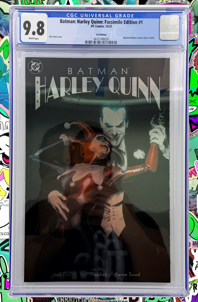 Batman Harley Quinn #1 Facsimile Edition Cover C Alex Ross Foil Variant | CGC 9.8