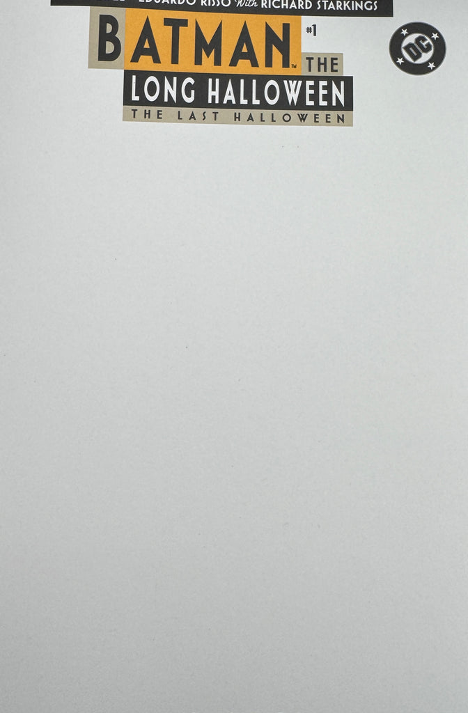 BATMAN THE LONG HALLOWEEN THE LAST HALLOWEEN NOIR EDITION #1 | CVR B BLANK CARD STOCK VAR