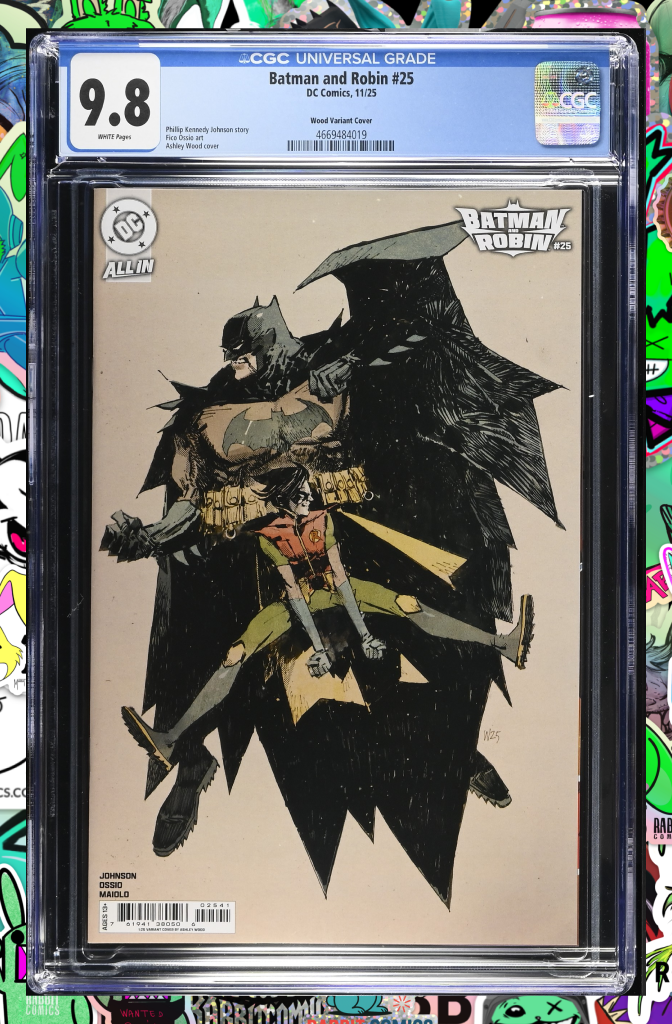 Batman And Robin #25 Cover G 1:25 Ratio Ashley Wood Card Stock Variant | CGC 9.8