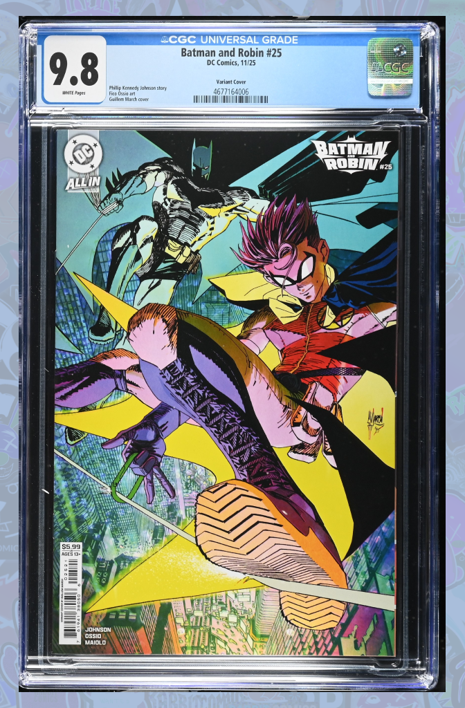 Batman And Robin #25 Cover B Guillem March Card Stock Variant | CGC 9.8