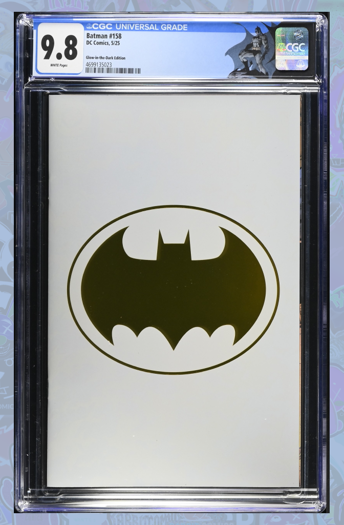 Batman #158 |  Glow In The Dark Bat Symbol Foil Variant | (Batman Label) CGC 9.8