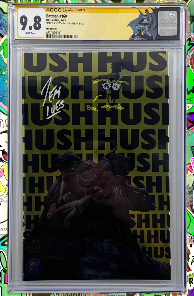 Batman #160 | Cover F Jim Lee Foil | Signed + Remarked (Scarecrow) Jeph Loeb | CGC SS 9.8